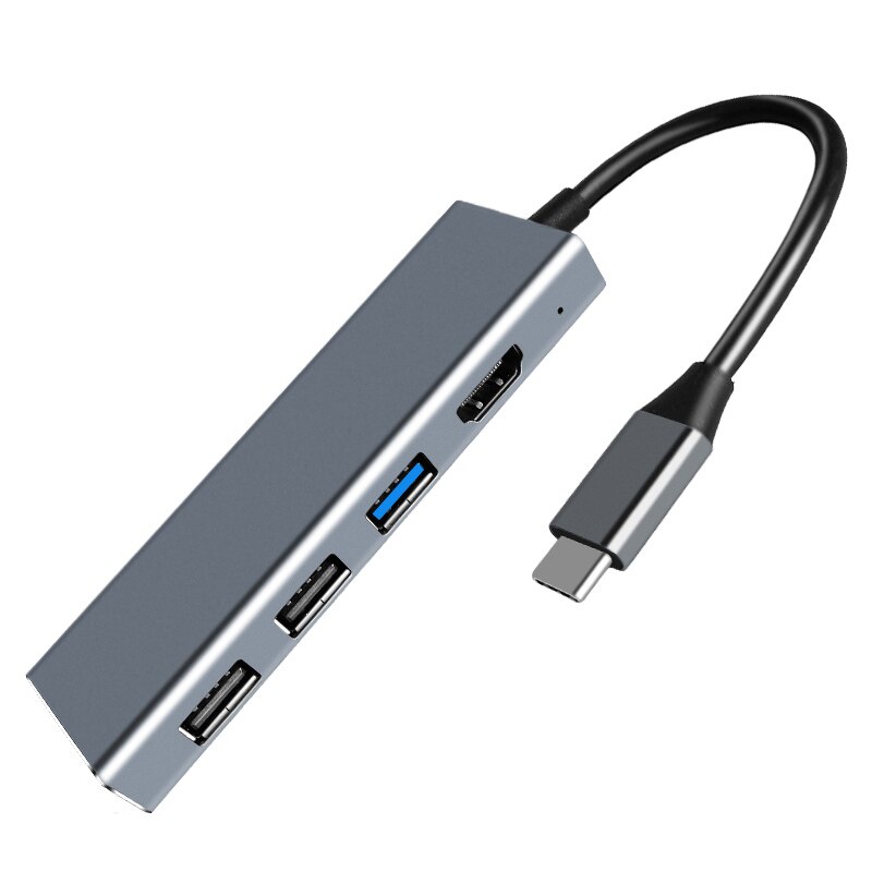 Metall Docking Bahnhof USB Typ C mit 4K HDMI USB 3,0 SD/TF Karte Schlüssel Unterstützung PD Ladung für MacBook MateBook ASUS Yoga HP Dell