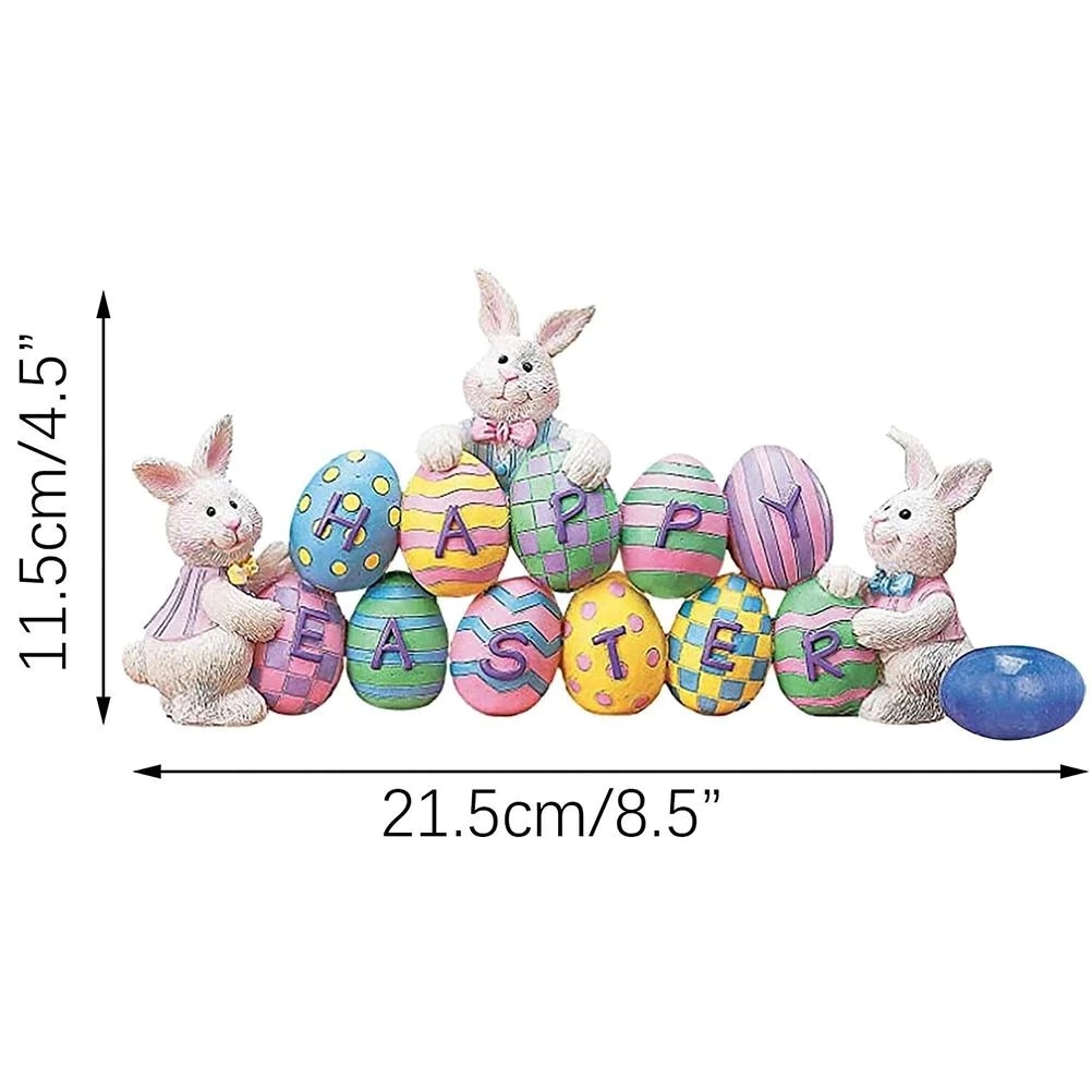 Easter Cute Craft Rabbit Spring Desk Decorations Home Decor Festive Supplies Bedroom Resin Decoration