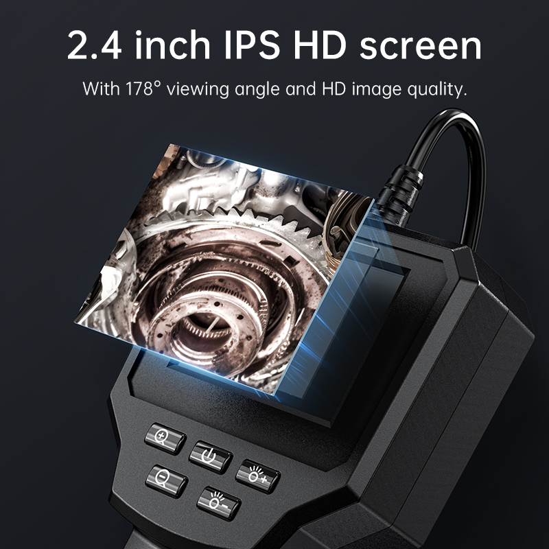 2,4 ips Bildschirm, industrielles Endoskop, ip67 wasserdichte LED-Kamera hd1080p Rohr, Kanal Auto Inspektion, Endoskop,