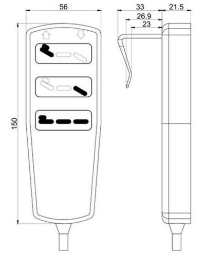 Volledige Elektrische Ziekenhuis Bed Controle Drive Mobiliteit Apparatuur 8 Pin * Nieuw *