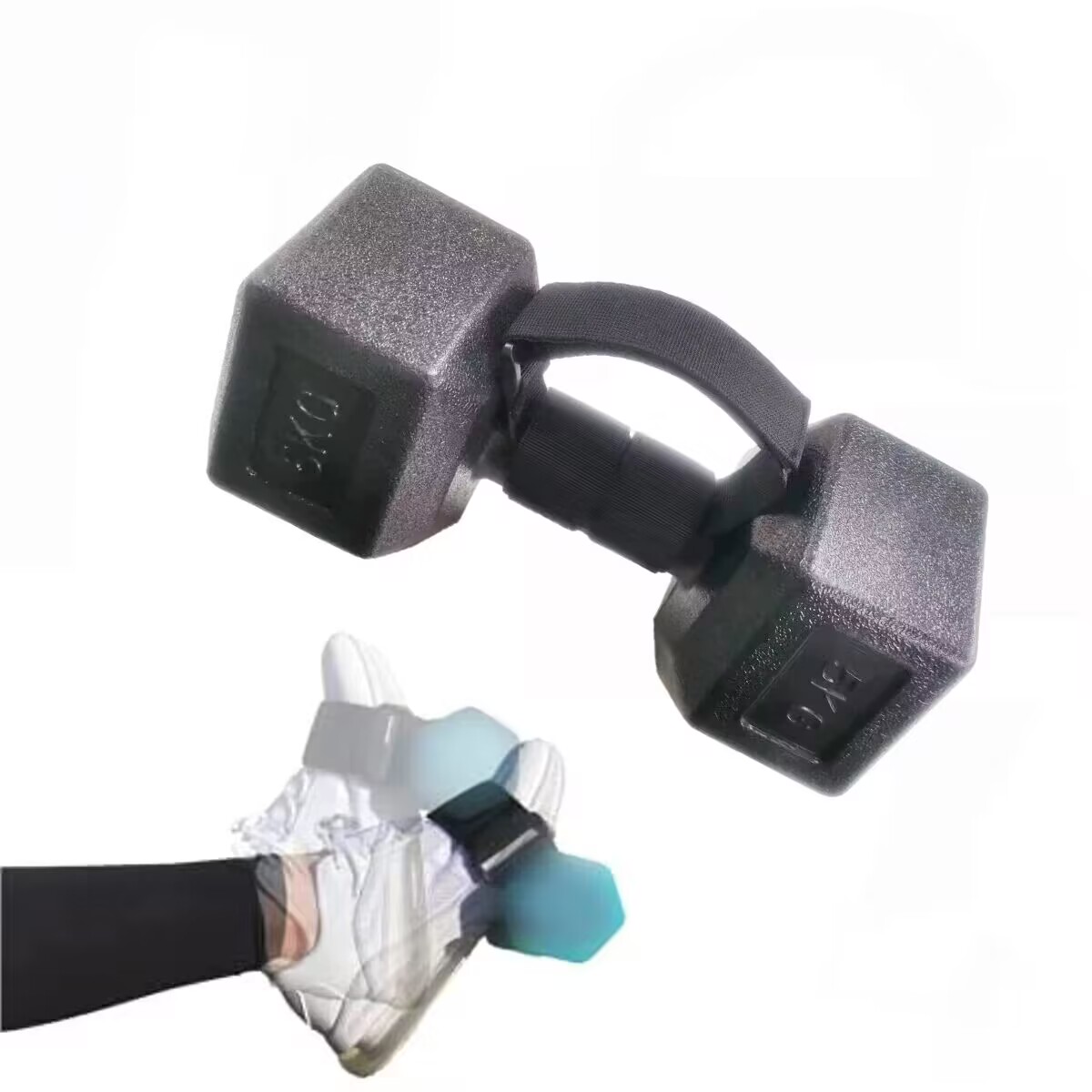 Tib Bar Leg Extension Strap Tibialis Trainer Squat Wedge Shin Splint Relief for Working Out Strength Training