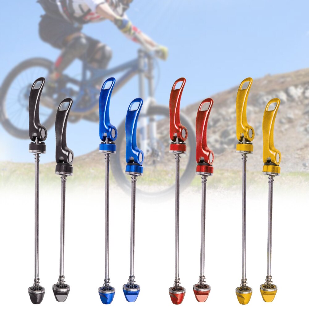 2 Pcs Lever Clip Tools Nuts Aluminum Alloy Quick Release Bicycle Skewer Accessories Repair Screw Bike Parts Durable With Handle