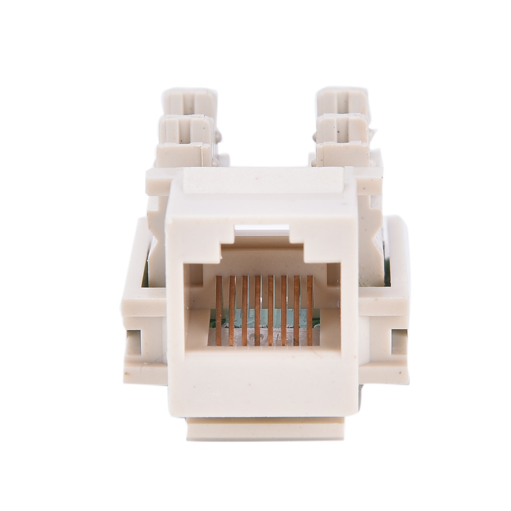 RJ45 Punch Down Keystone Jack CAT5 Network Ethernet RJ45 White 3cm x 2cm x 2cm CAT6 Punch Down Keystone Jack