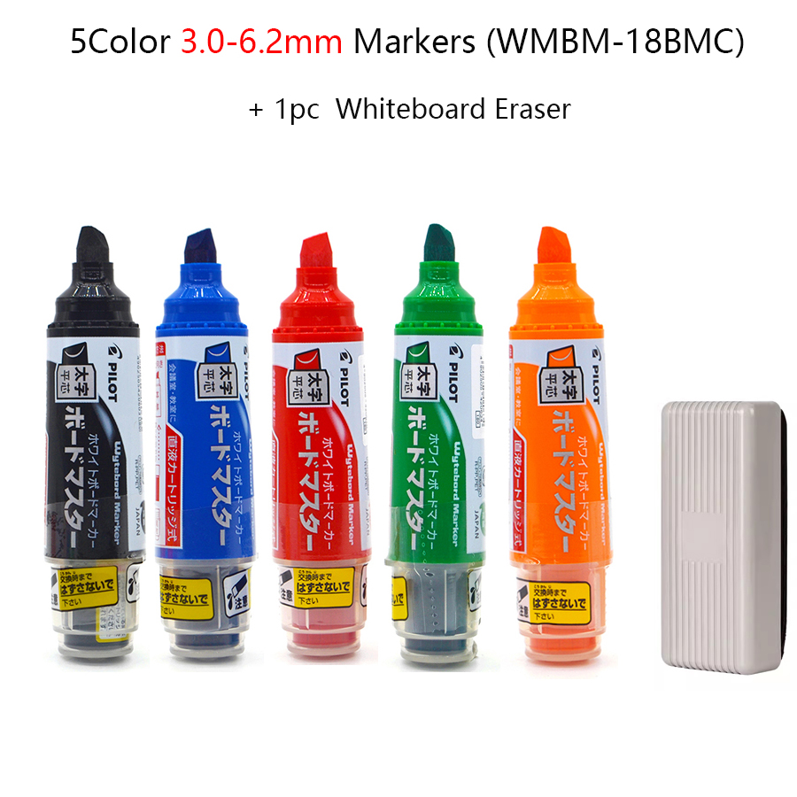 Pennarelli scolastici PILOT per lavagna bianca, penna cancellabile con inchiostro ricaricabile ecologico WBMAVBM, cose didattiche originali del Giappone: Radura
