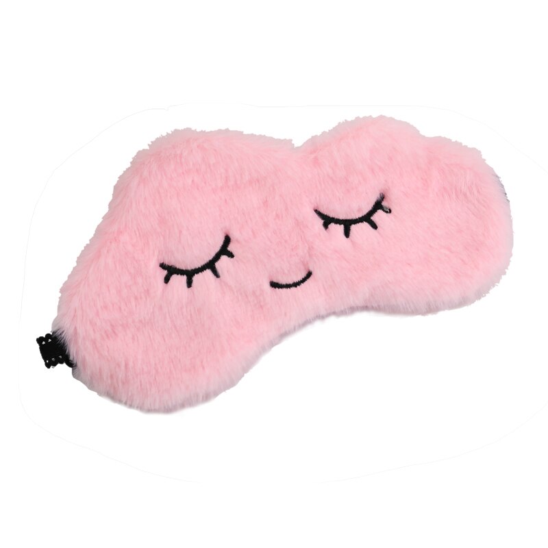 3D Eenhoorn Oogmasker Cartoon Verscheidenheid Slaapmasker Slaapmasker Ontspannen Maskplush Eye Shade Cover Geschikt Voor Reizen Home Party: Pink