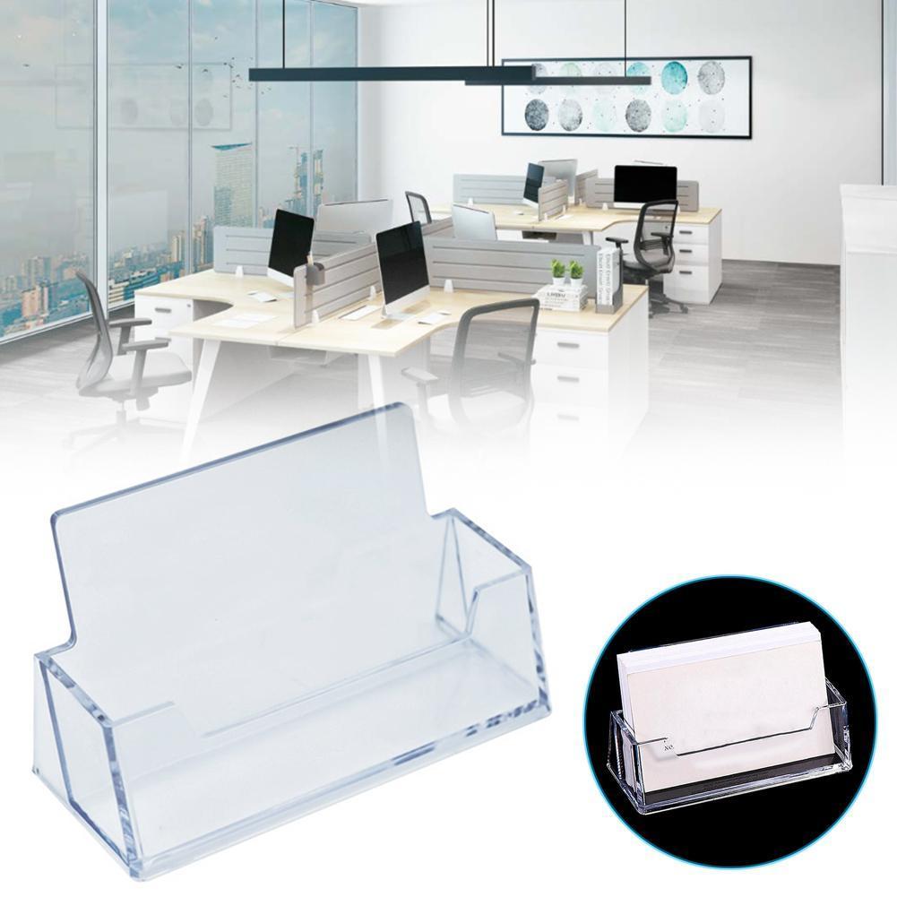 Acrylic Transparent Business Card Without Cover Business School Supplies Office Storage Office Card Box Supplies Storage B1N8