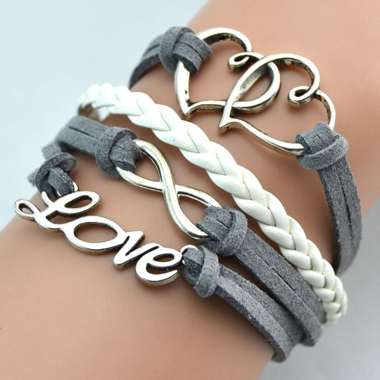 jewelry Chain Girls Heart Charm one direction Bracelets For Women: 7