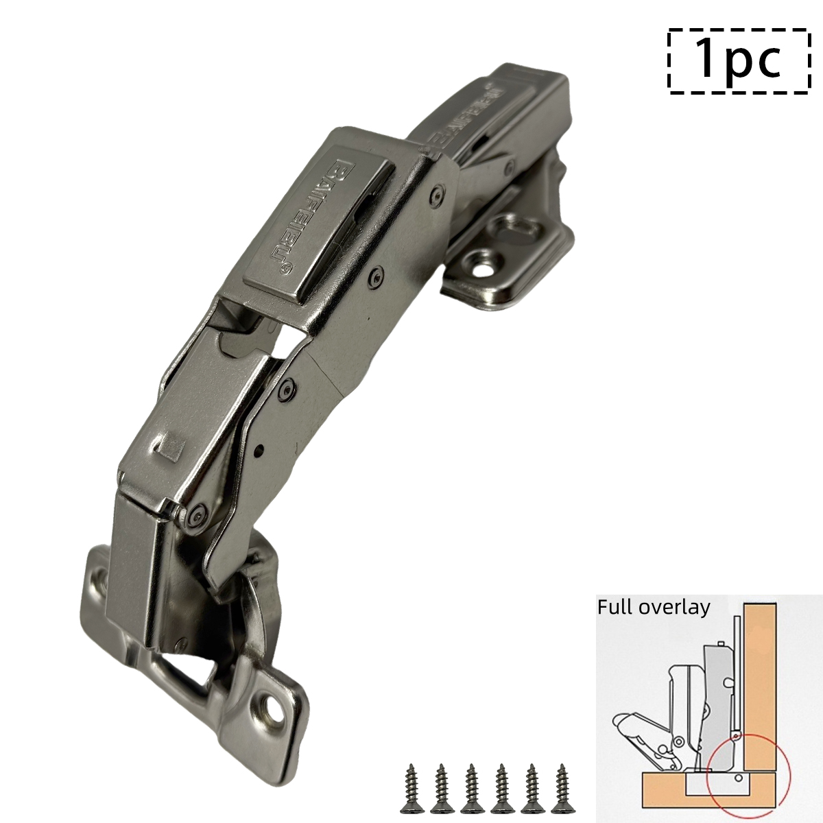 Bisagra hidráulica de 165 grados, amortiguador de puerta de armario de cocina de esquina desmontable, cierre suave, bisagra silenciosa, herrajes para muebles, 1 ud. ﻿: YELLOW
