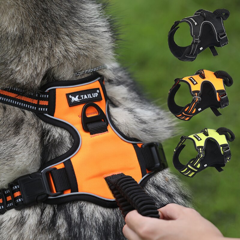 Hond Harnas Geen Pull Reflecterende Accessoires Arnes Para Perro Szelki Dla Psa Huisdier Harnais Chien Voor Grote Honden Bulldog Vest grande