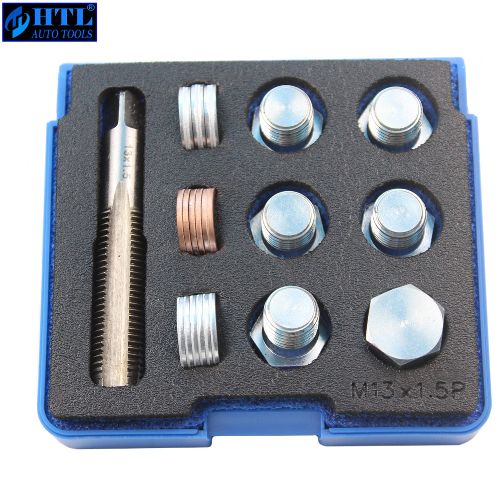 M13 x 1.25 to M22 x 1.5mm (pitch) Tap &amp; Oil Drain Plug Screws Repair Bolt Select M13 M15 M17 M20 M22