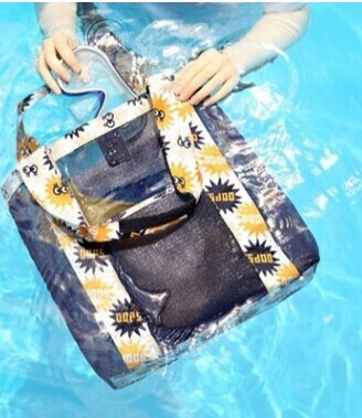 Mesh schoudertas boodschappentas dames reis grote strandtas