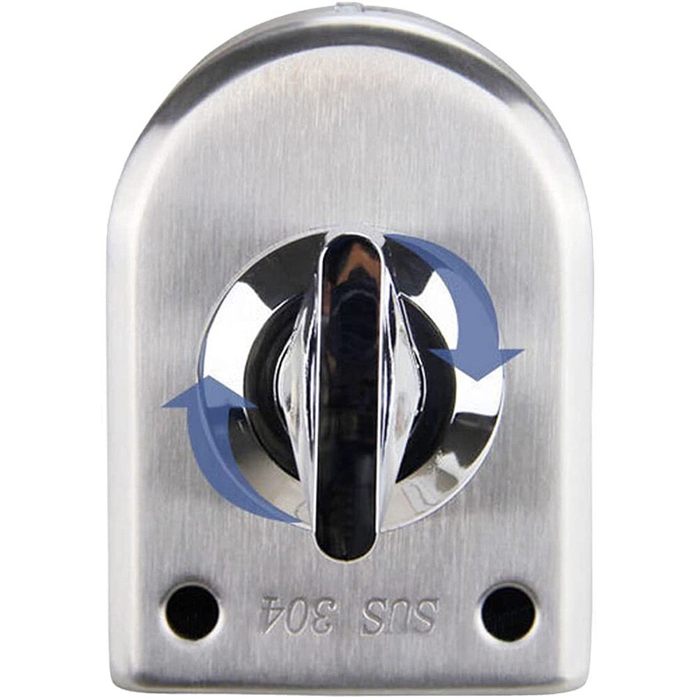 1 Pcs Lock. Roestvrij Staal Glazen Deur Slot Dubbele Deur Gat Gratis Glas Slot Glazen Deur Slot Enkele Deur Dubbele Deur Lock