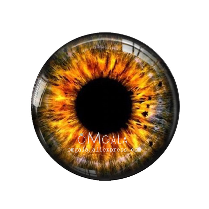 5 Paare/Beutel 14 mm Augenchips, geeignet für Bly das Puppe, superdünne Pupillen-Glascabochons, DIY-Zubehör, Großartikel Ich bin: Rosa