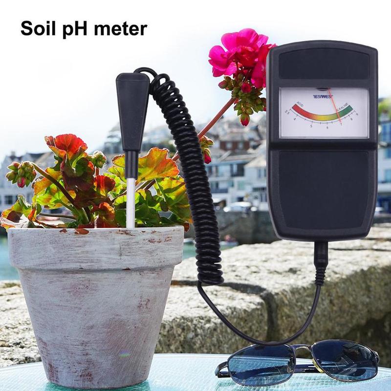 Black soil portable garden soil pH meter tester soil acidity tester 2.5-9 PH value