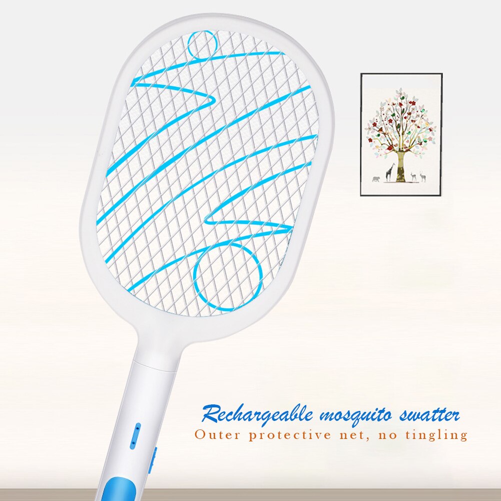 Moskito-klatsche Mörder Tennis Schläger Hand-gehalten Schläger Wiederaufladbare Elektrische Zapper Schläger Tragbare Mücken Mörder Pest Kontrolle