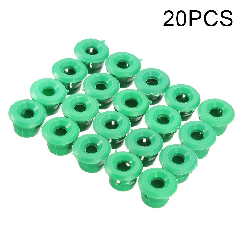 20 stk bilgennemføringsclips støbte fastgørelseselementer til bmw  e30 e32 e36 e46 e60 e61 sideskørt støbte clips grønne plastik tyller