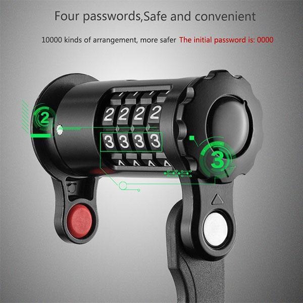 PAW Foldable Bike Lock 2 Keys Strong Security Anti-theft Bicycle Lock Heavy Duty Chain Cable Padlock Motorcycle Lock For Bicycle