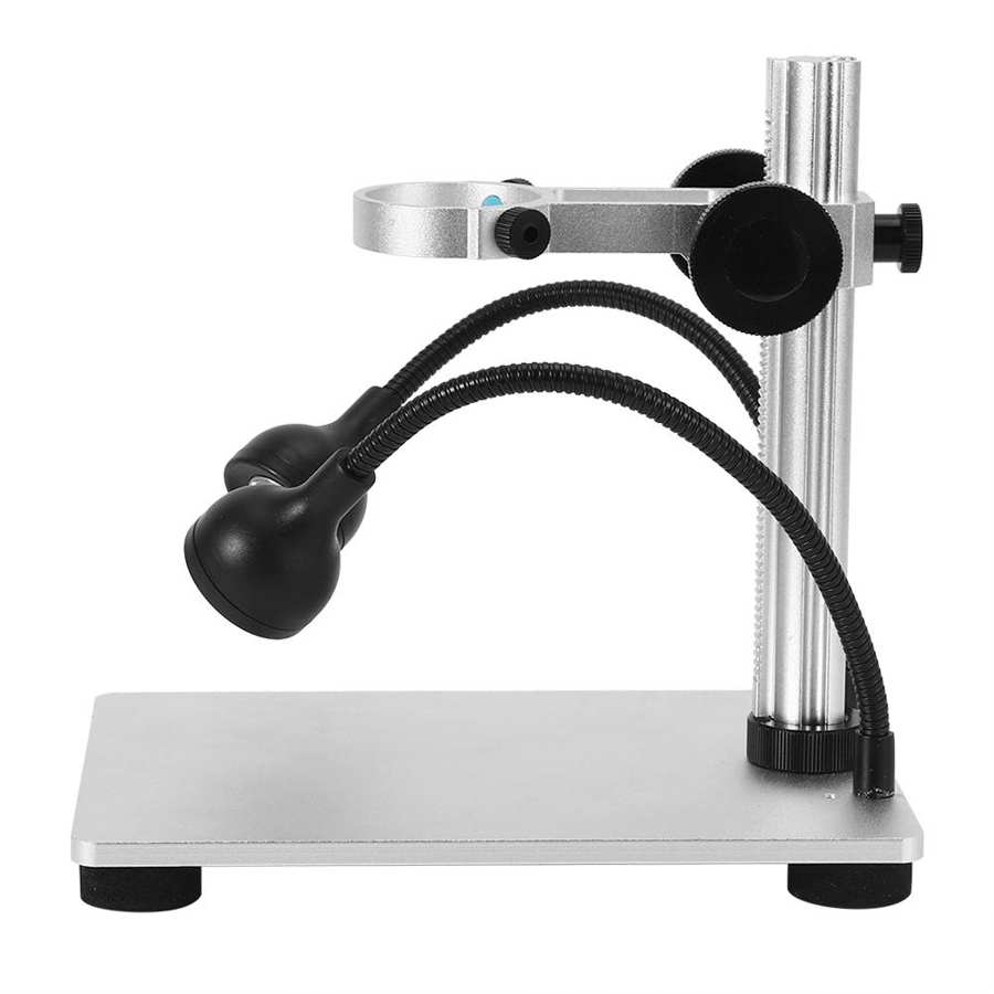 Microscope Bracket Stand with Dual Light Source 6.5x4.7x0.6in Portable