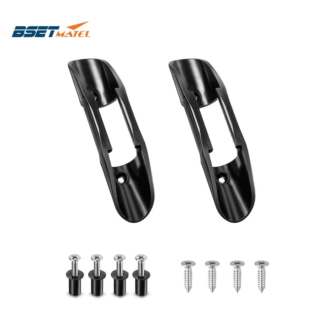 2PCS Universal Kayak Canoe Paddle Holder Clips Boat Deck Mount Paddle Oars Keeper Marine Paddle Clip Fishing Net Clip Rod Holder