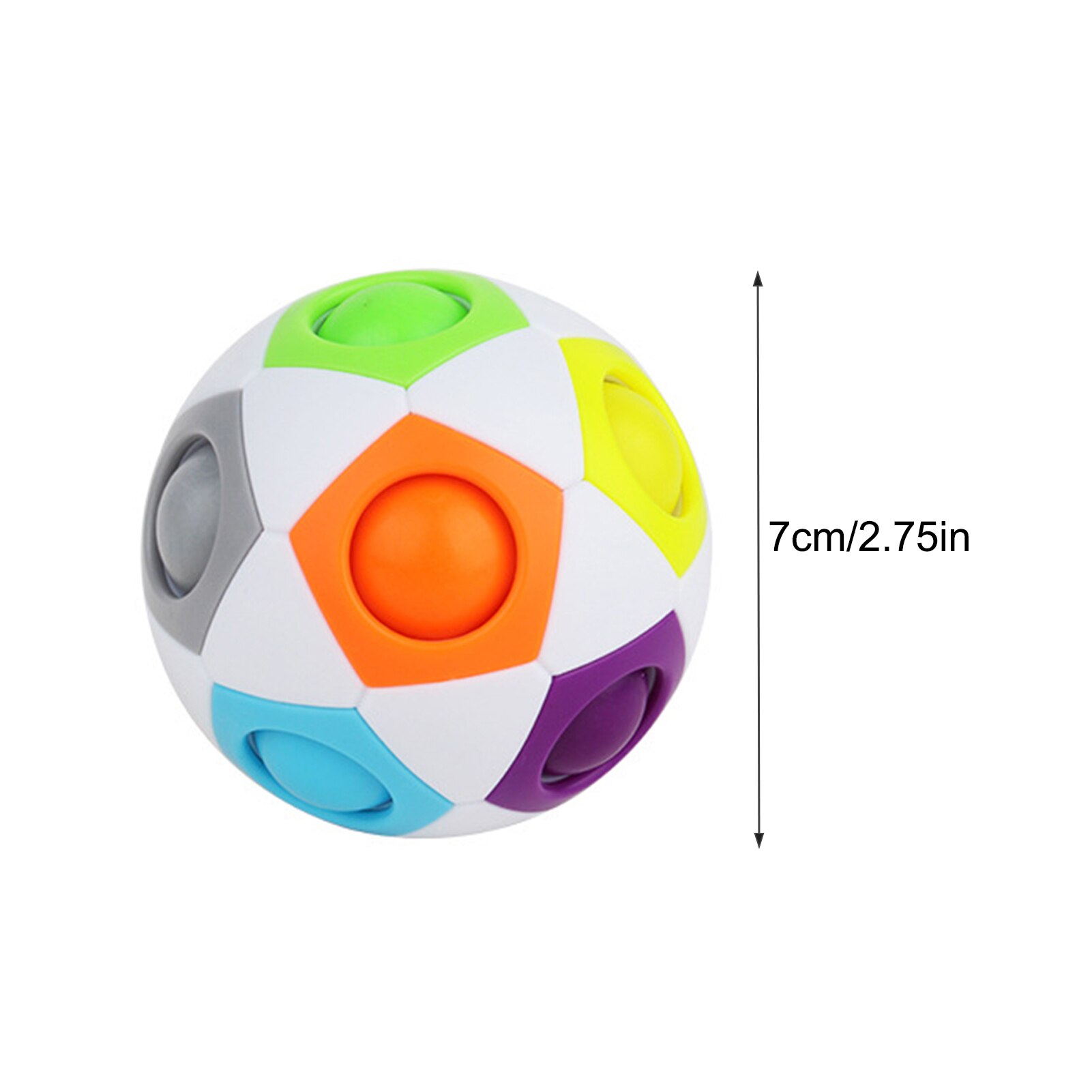 Regenboog Bal Puzzels Antistress Cube Voetbal Magische Kubus Educatief Speelgoed Voor Kinderen Adult Kids Stress Reliever Speelgoed