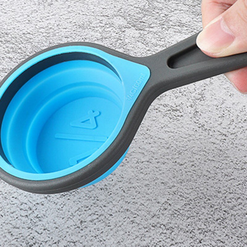 Measuring Cups Collapsible Measuring Cups 4 Piece Measuring Tool Engraved Metric/US Markings For Liquid &amp; Dry Measuring Space