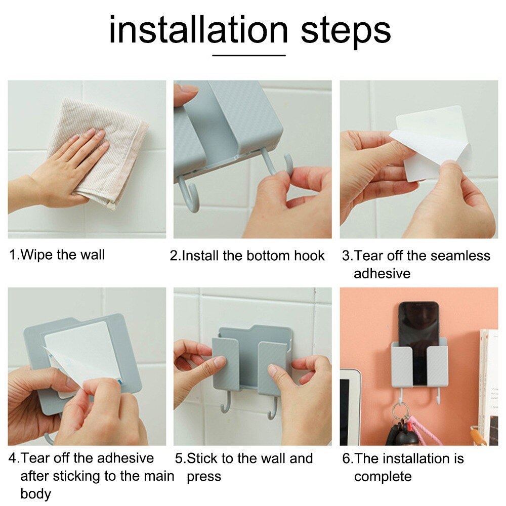 AIEVE Magnetische Afstandsbediening Houder - Wandmontage TV Afstandsbediening Organizer voor Bed - Ruimtebesparend opbergrek