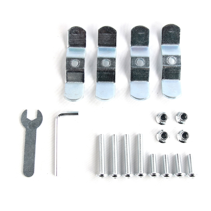 Motorbike Frame Mount Bracket Accessory Motorcycle Side Luggage Case Fasteners: Clear