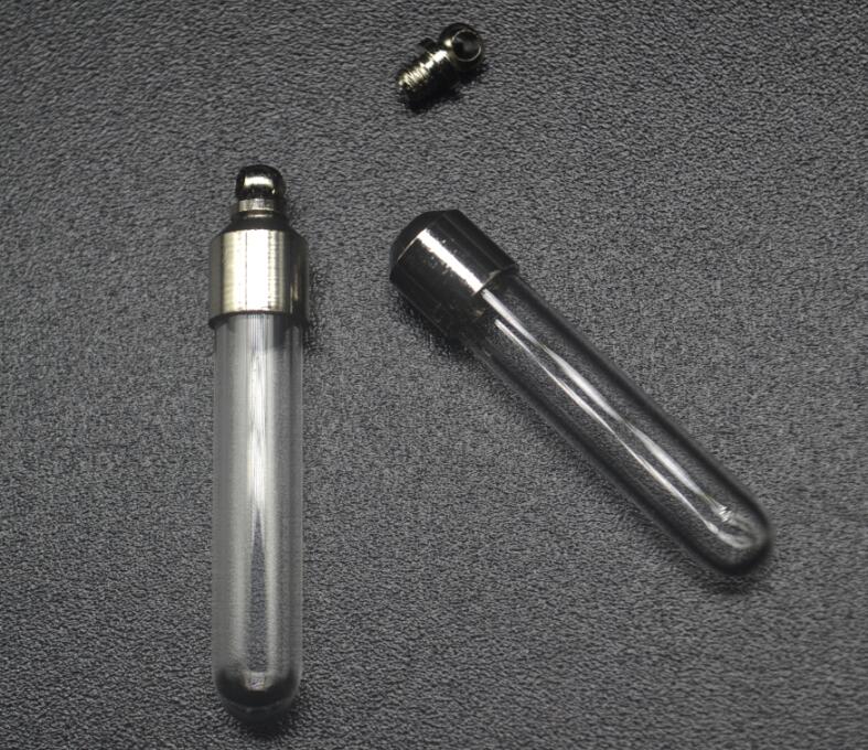 5 stk 35*6mm skruelåg rør glas hætteglas vedhæng mini parfume æterisk olie glasflaske navn på ris kunst halskæde smykker
