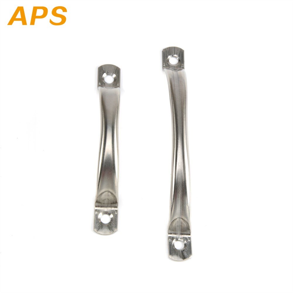 Tiradores de puerta de acero inoxidable, pomo de armario, cajones plateados, perillas de armario de cocina, 63mm, 79mm, 104mm, 125mm, estilo antiguo, 2 uds.
