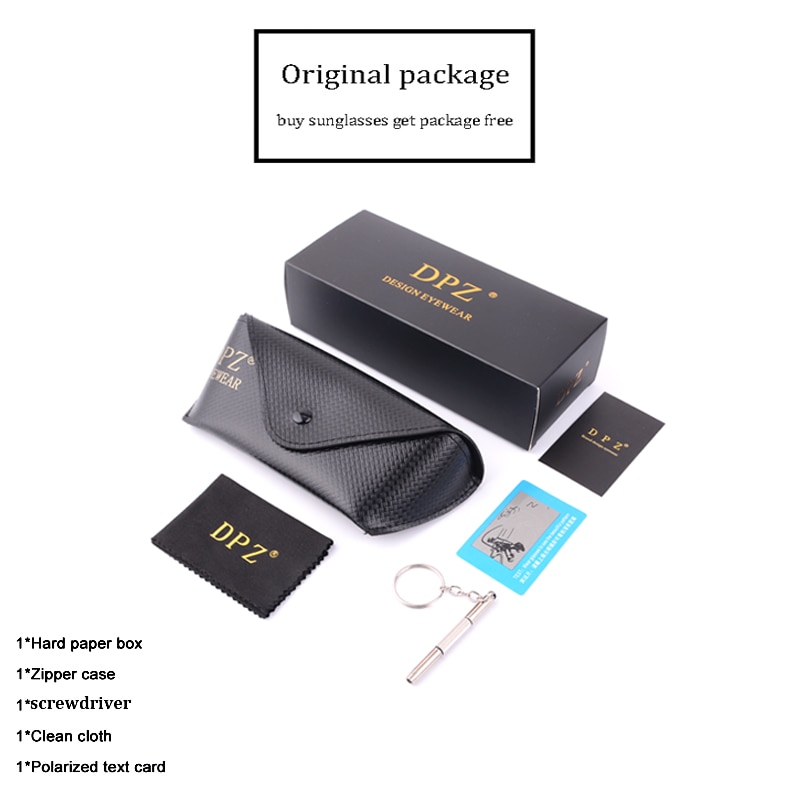 DPZ Classic women Round Polarized sunglasses 3647 rays men Driving car male sun glasses UV400 oculos de sol with box
