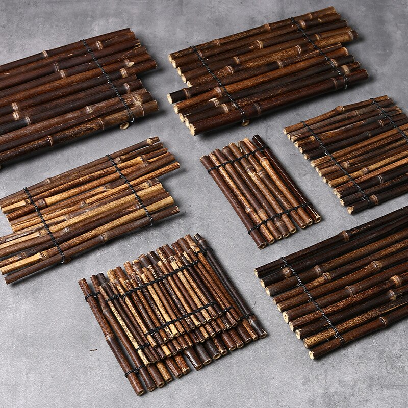 Wyroby bambusowe bambus tratwa talerz Sushi japońska i koreańska restauracja Sushi sashimi sklep dania umieszczenie dekoracyjne bambusowe tratwa