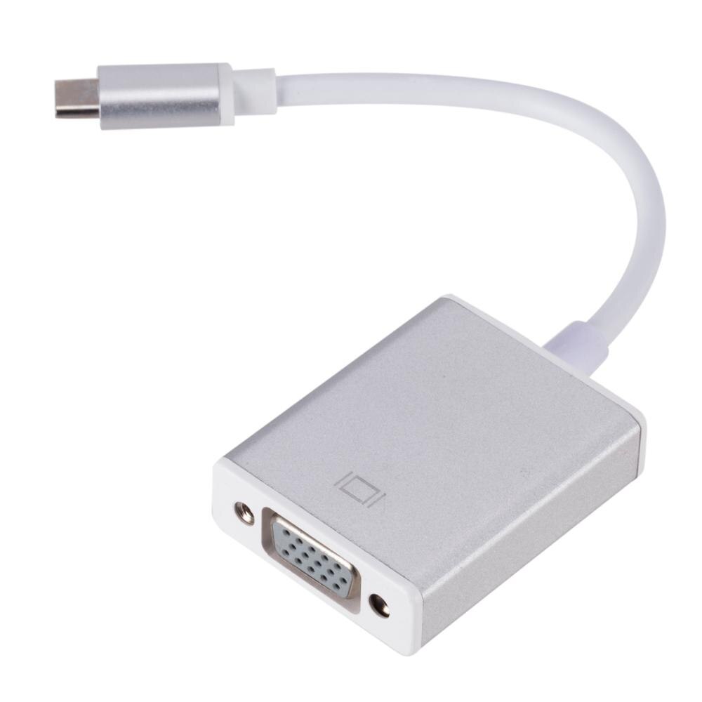 Grwibeou USB 3.1 to VGA Adapter Type C to Female VGA Adapter Cable for Macbook Surface Pro Sales USB C TO VGA Converter