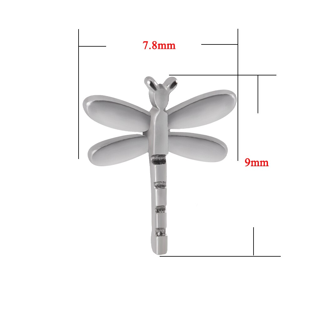 1 Pc Chirurgisch Staal Dermal Anchor Top Maan Dragonfly Micro Dermal Anchor Piercings Lippen Skin Diver Piercing Lichaam Sieraden 14G: Style E Top