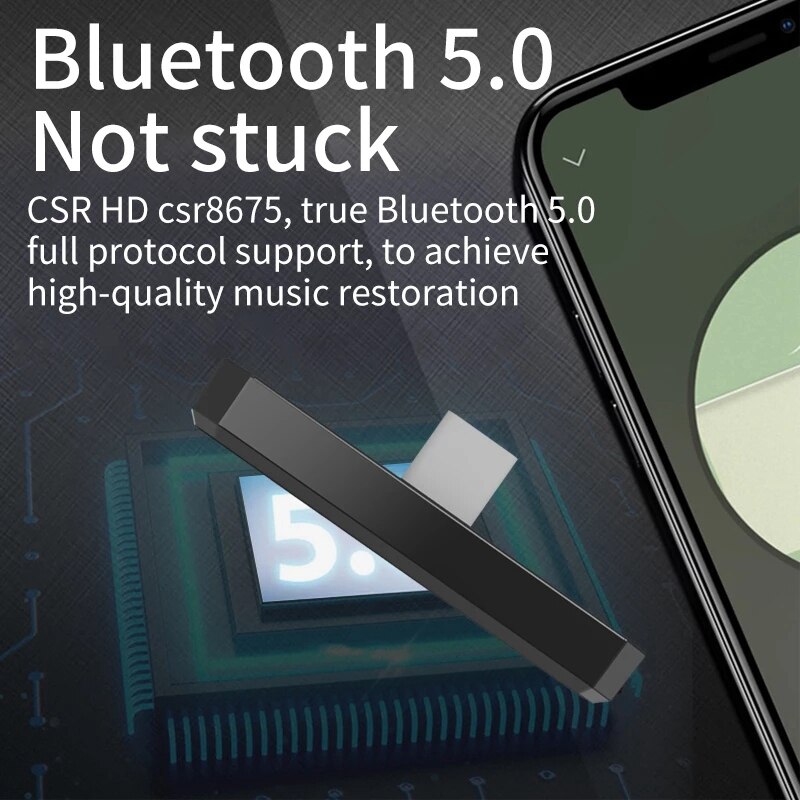 Typec Bluetooth 5.0 Wireless o Transmitter APTX HD/LL USB Type C Transceiver Adapter