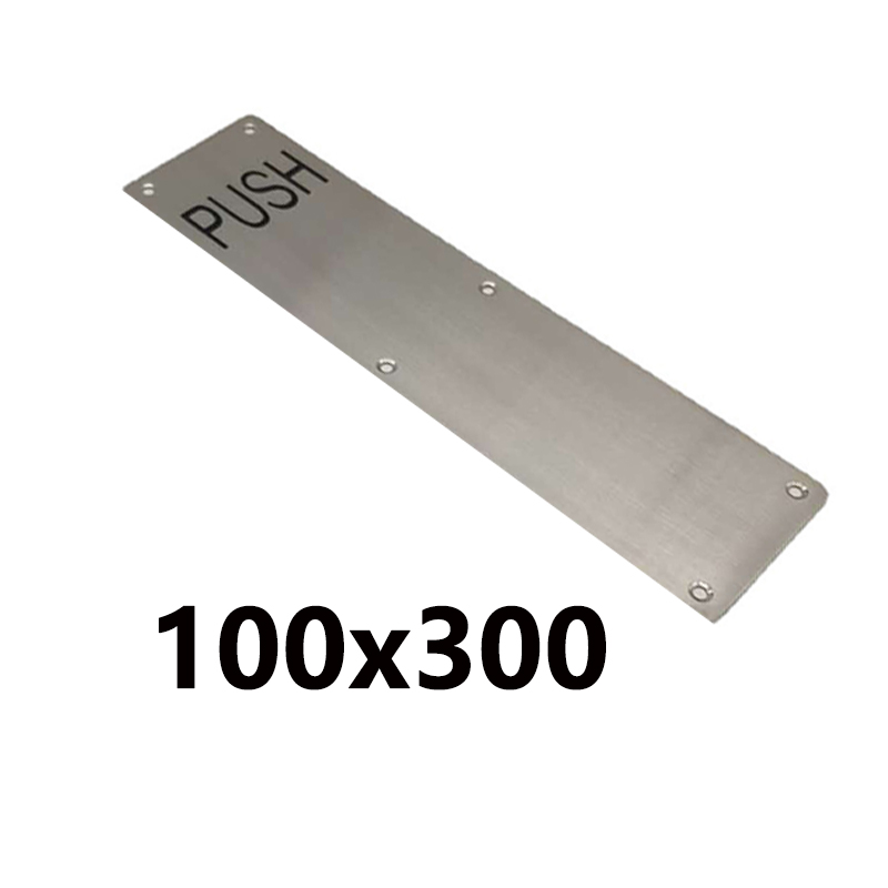 Pull Push Door Plate Handle Stainless Steel Heavy Duty Barn Door Pull for Shed Commercial Fire Door Mounting Accessories: Beige