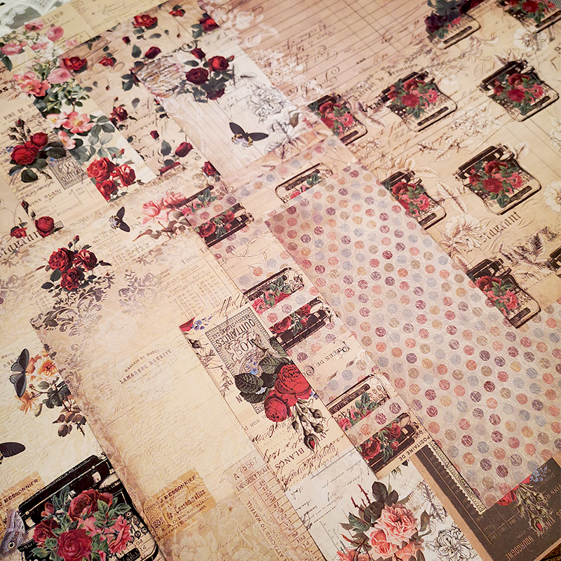 24 Sheets 6X6 Vintage Patterned Pad Scrapbooking Paper Pack Of Handmade Craft Paper Craft Background Pad Card Collect Book Albu