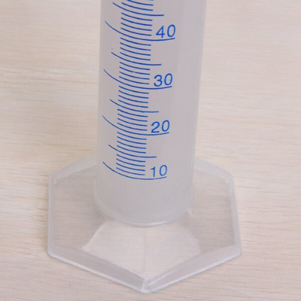 1PCS 100ml Transparent Plastic Graduated Measuring Cylinder For Lab Supplies Laboratory Tools