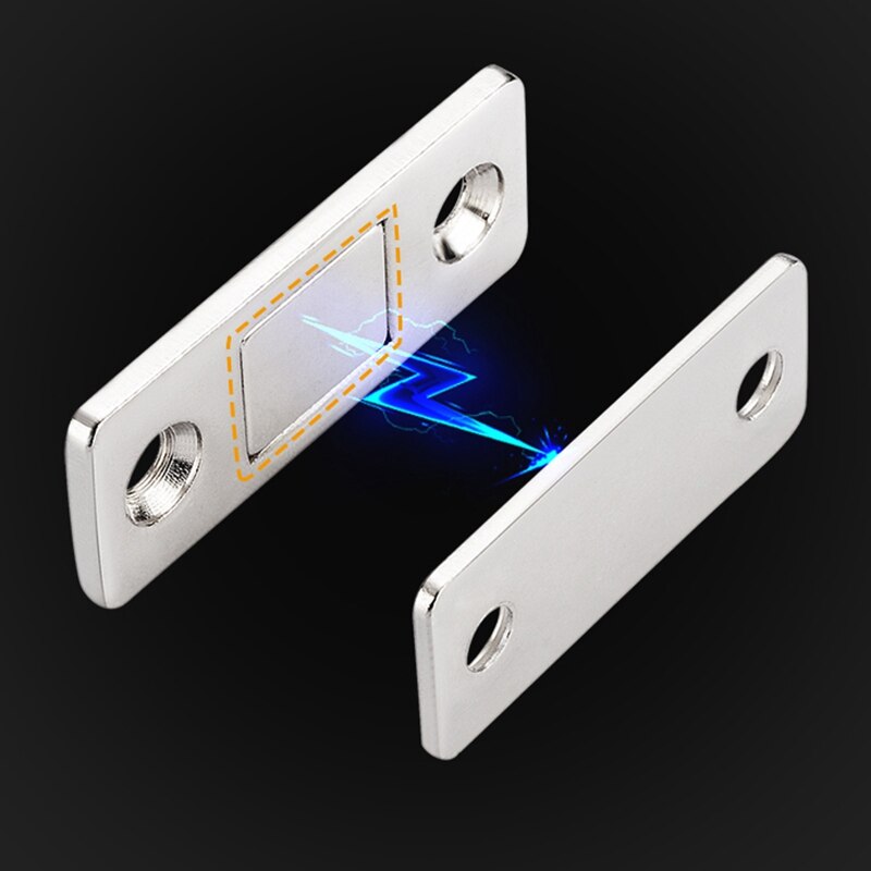 JFBL 8 Sets Of Ultra-Thin Strong Magnetic Door Closers Cabinet Door Hasp Latch Latch Furniture Door Magnet Stop Cabinet