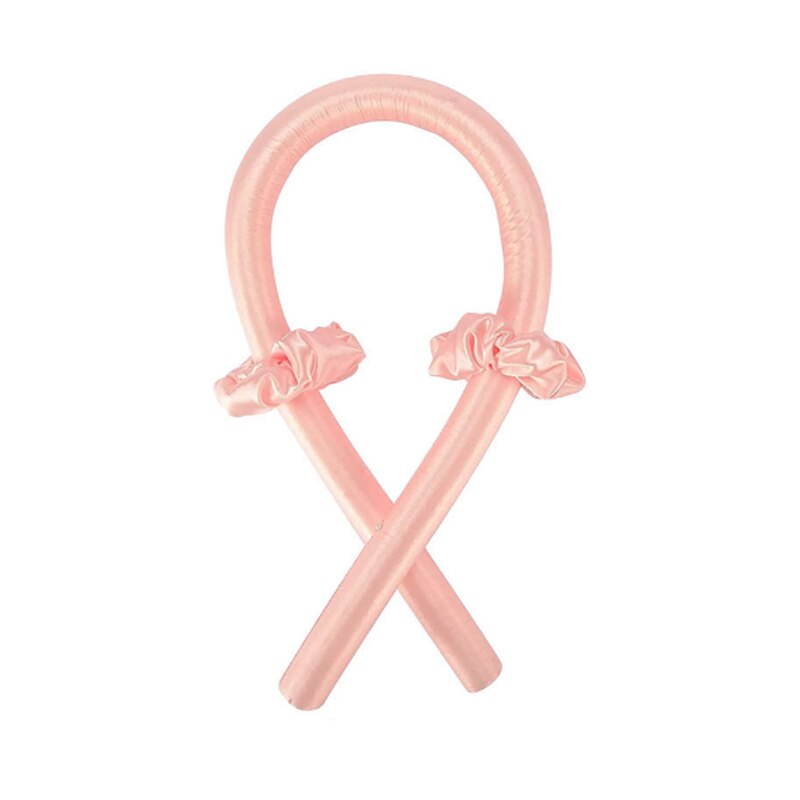 Papilotki kobiece narzędzia robić włosów jedwabne opaski robić curlingu papilotki bez ciepła formy faliste mokre i faliste wiązki kędzior bar narzędzia robić włosów: Różowy