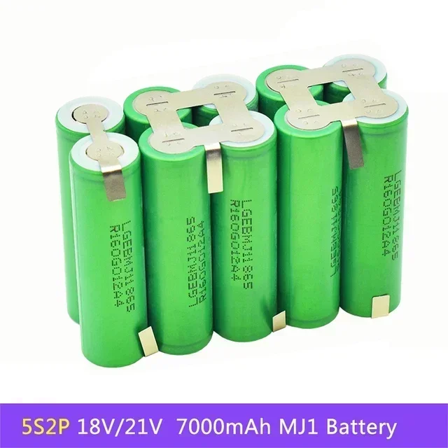 Batterie de rechange MJ1, 18650 mAh, 20 A, 3S, 4S, 5S, 6S, 8S, 3500 V, 7.4V, 12.6V, 18V, 14.8V, 25.2V, 29.6V: Argent