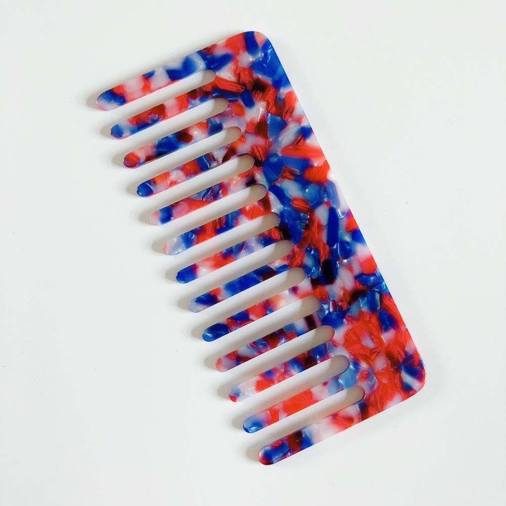 Japan Acetaat Grove Haar Kam Schildpad Stijl Natuurlijke Detangling Kam Voor Krullend Haar-Geen Statische Kam Voor Vrouwen meisjes: C