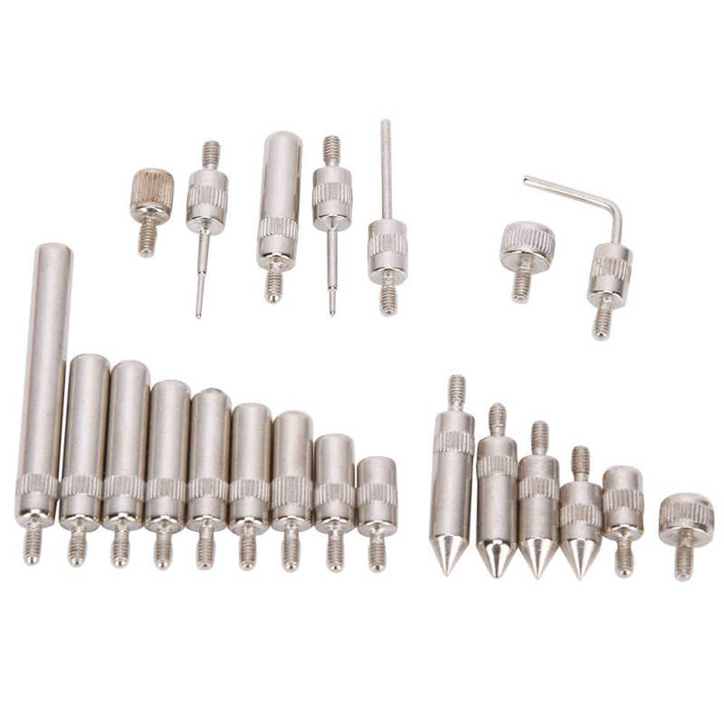 22 Pcs Pointed Tip Dial Gauge Indicator Replacement Measuring Point Tip Set with Case Dial Gauge Accessory