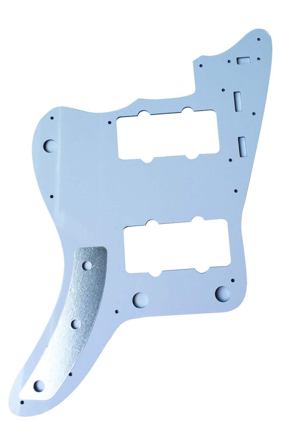 Pleroo-Placa de rascar personalizada para guitarra, protector de guitarra, 4 capas, Concha azul perla