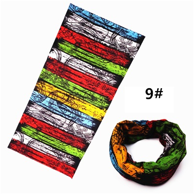 Vindtät cykel sömlös magisk bandana cykling pannband utomhus sport skid bandana huvudbonad mask cykel halsduk: 9