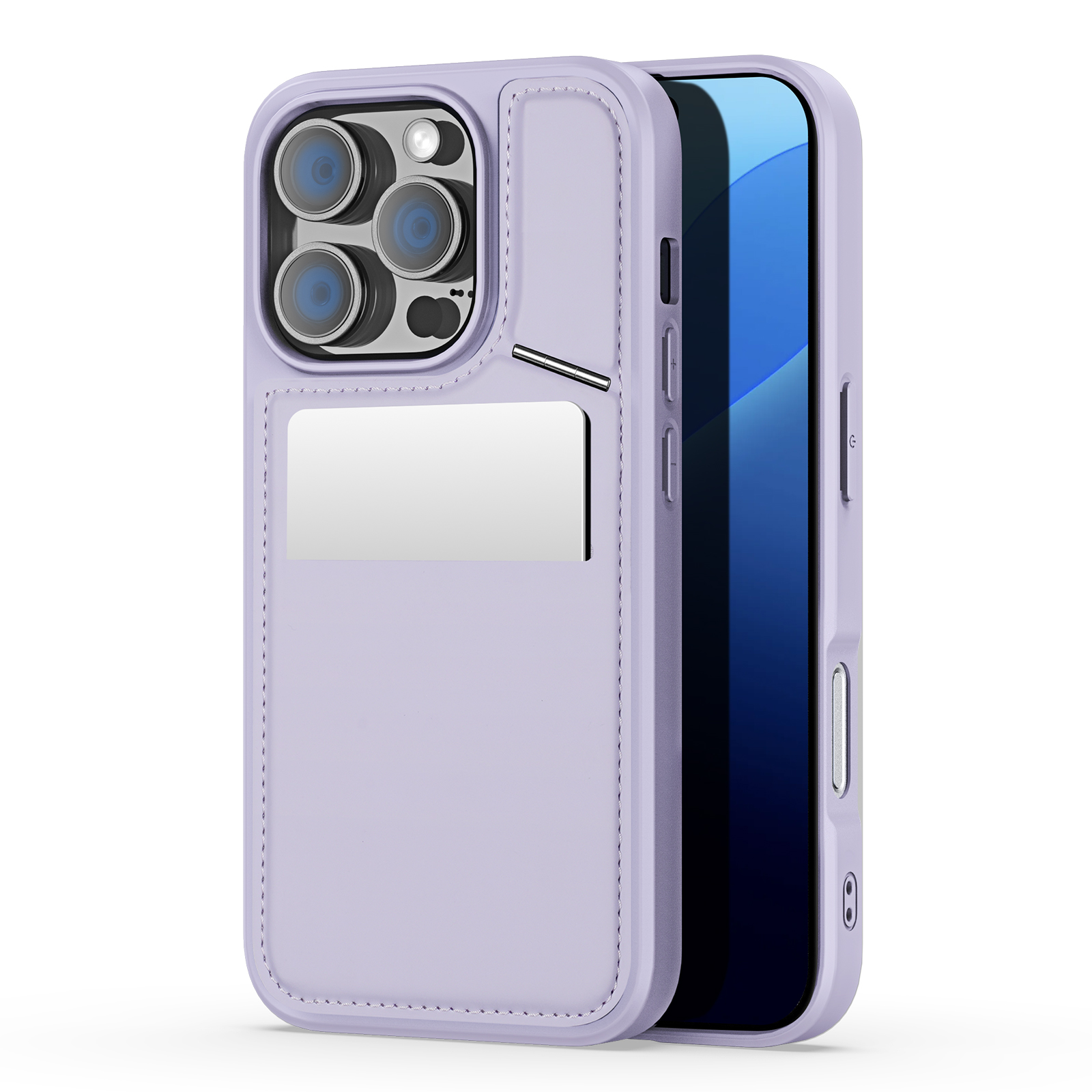 Funda magnética DUX DUCIS 3 en 1 para iPhone 16 Pro Max, funda 15 plus 14 13 Magsafe, funda multifuncional con soporte para teléfono, billetera: Lavanda / Para iPhone 16 Plus