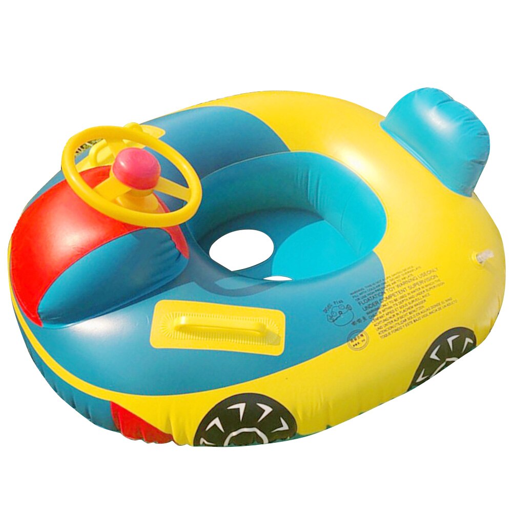 Cartoon Cars Seat PVC Swimming Ring Baby Toddler Inflatable Pool Float Funny Water Aid Trainer Water Fun Toys for Children