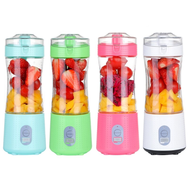 380Ml Draagbare Elektrische Blender Usb Oplaadbare Juicer Cup Smoothies Mixer Fruitpers Machine Voor Home Reizen