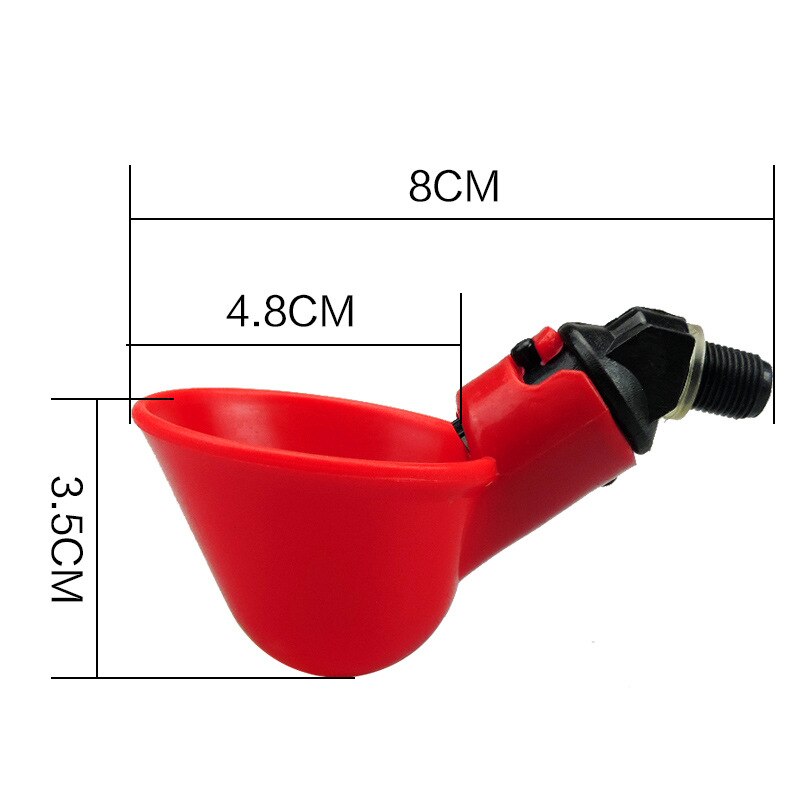 Automatic Chicken Waterer Coop Water Bowl Poultry Chicken Fowl Drinker Water Drinking Cups Livestock Feeding Watering Supplies
