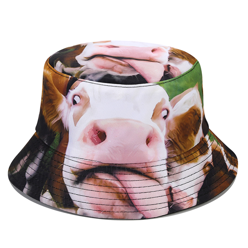 Bocca-Sombrero de pescador con estampado divertido de animales, gorros de pescador con estampado bonito, gorra panamá Reversible de ubicación para hombres y mujeres, sombrilla de verano: Verde militar