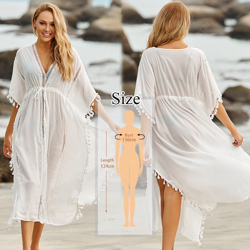 Cotton Beach Cover up Kaftans Sarong Bathing Suit Cover ups Beach Pareos Swimsuit Cover up Womens Swim Wear Beach Tunic #Q641: Q939-641